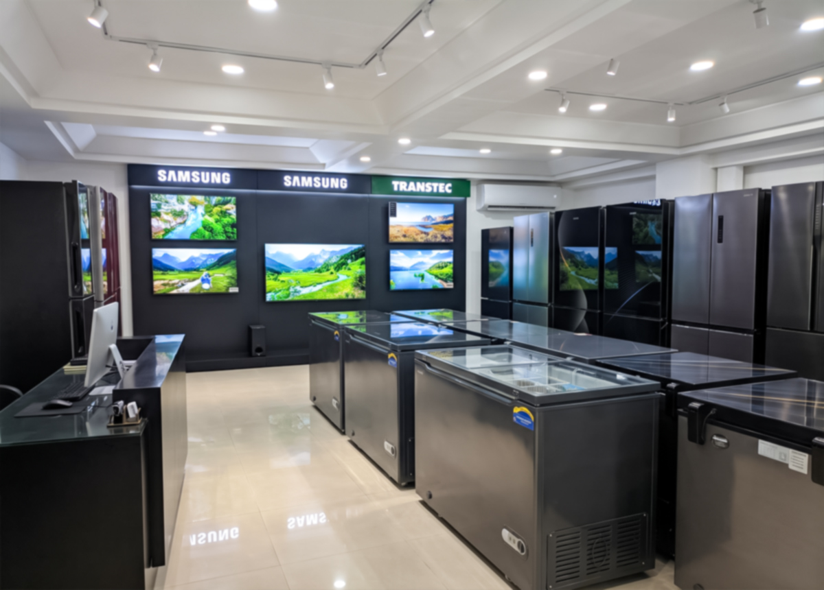Electronics and technology workspace